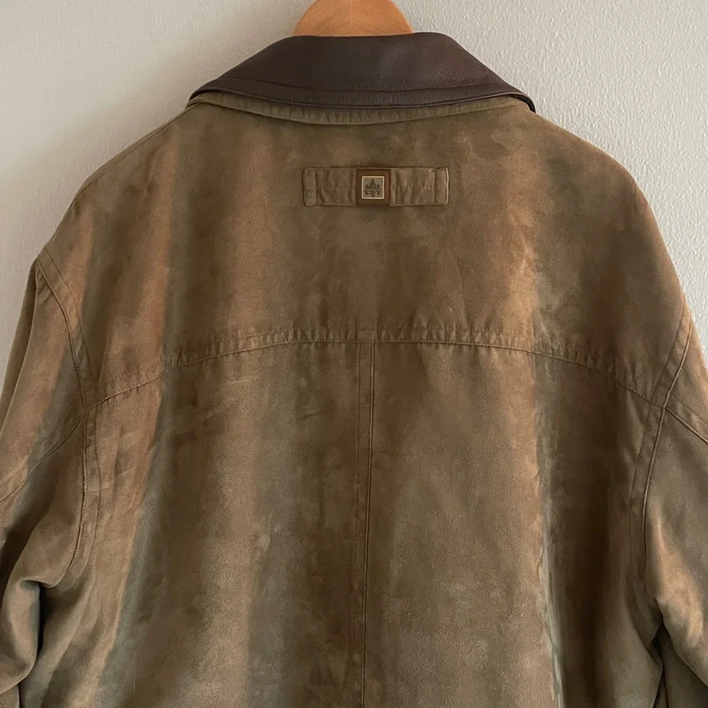 Rainforest Men’s Suede Leather Barn‎ Coat Size XL